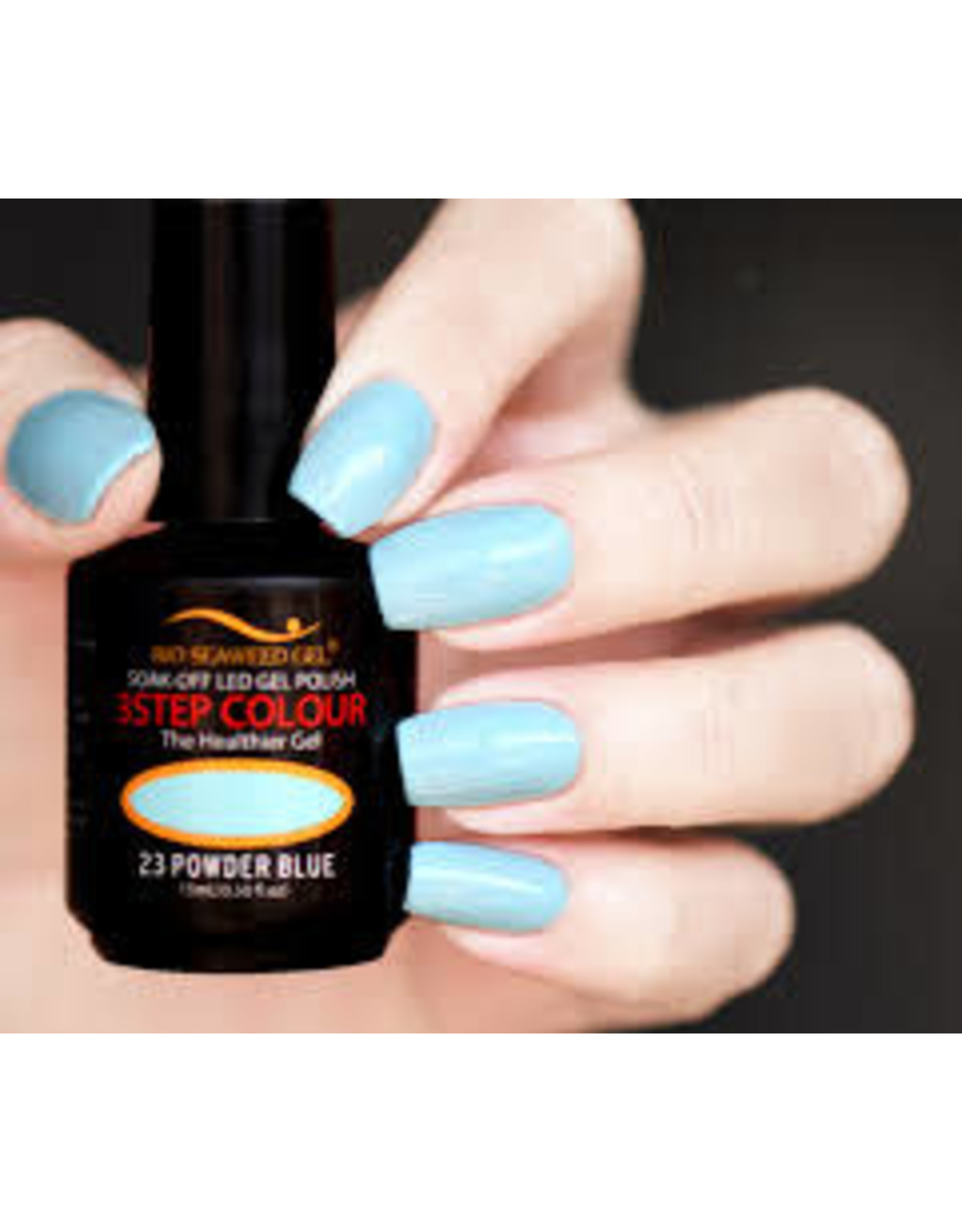BIOSEAWEED 3STEP Colour Gel Polish 023 Powder Blue