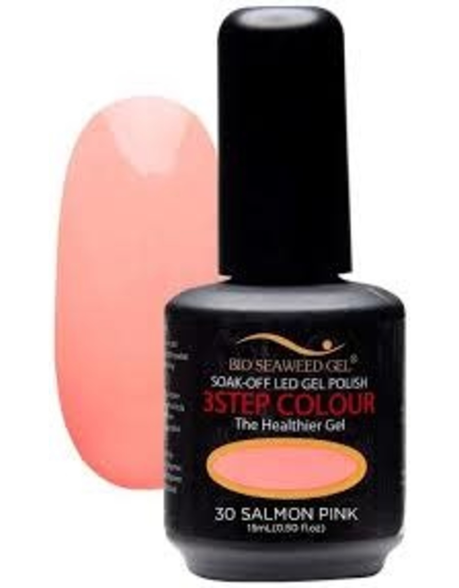 BIOSEAWEED 3STEP Colour Gel Polish 030 Salmon Pink - MONTREAL NAIL