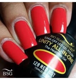 BIOSEAWEED UNITY All-In-One Gel Polish 128 Red Hot