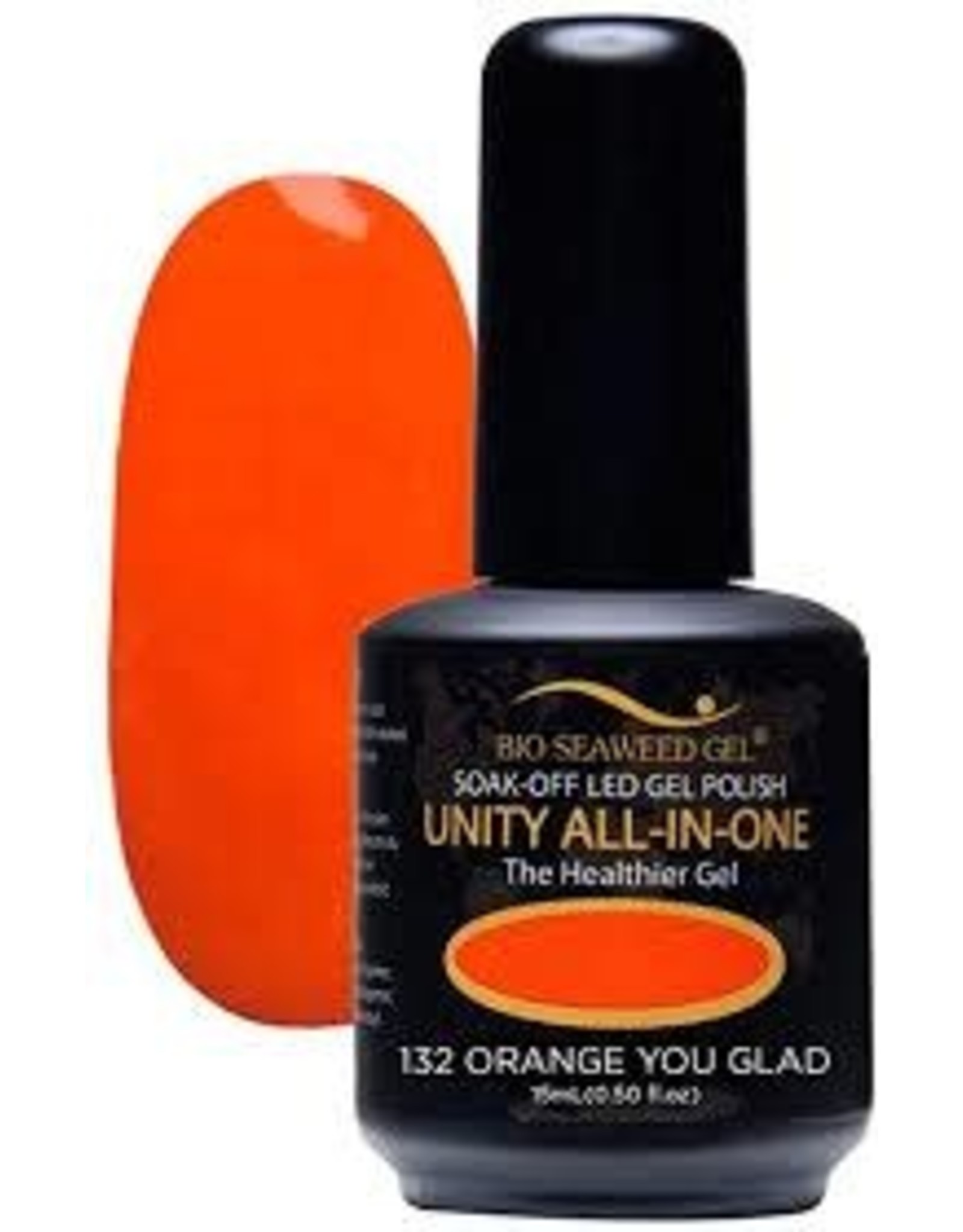 BIOSEAWEED UNITY All-In-One Gel Polish 132 Orange You Glad