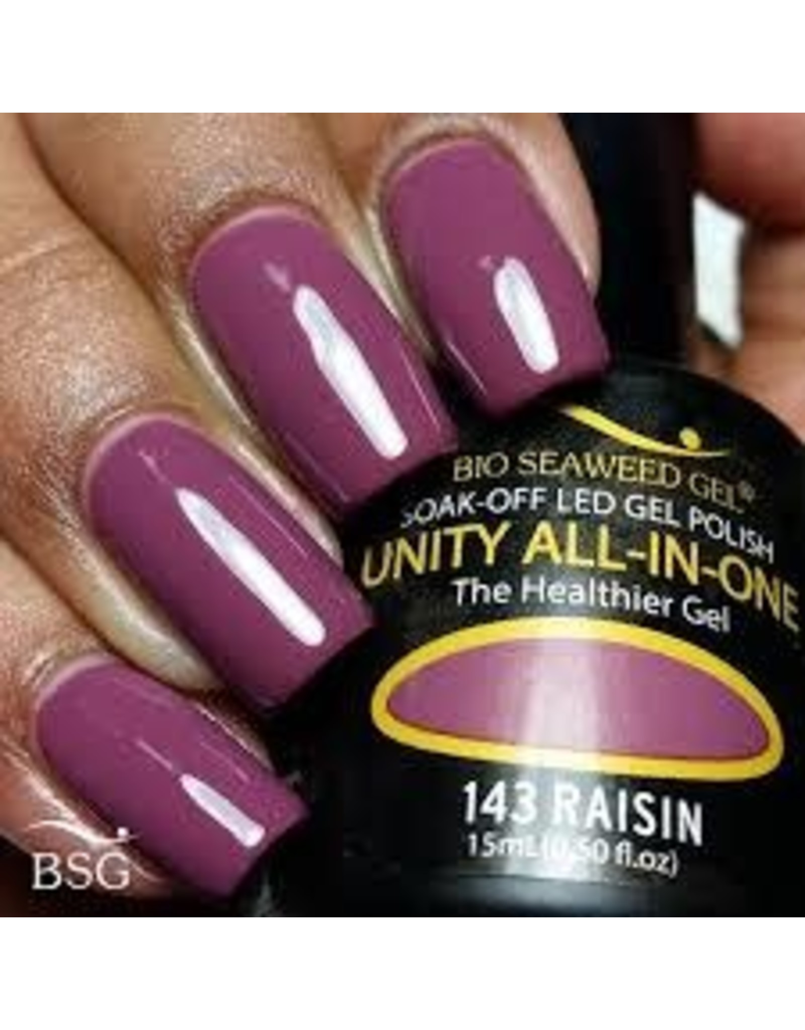BIOSEAWEED UNITY All-In-One Gel Polish 143 Raisin