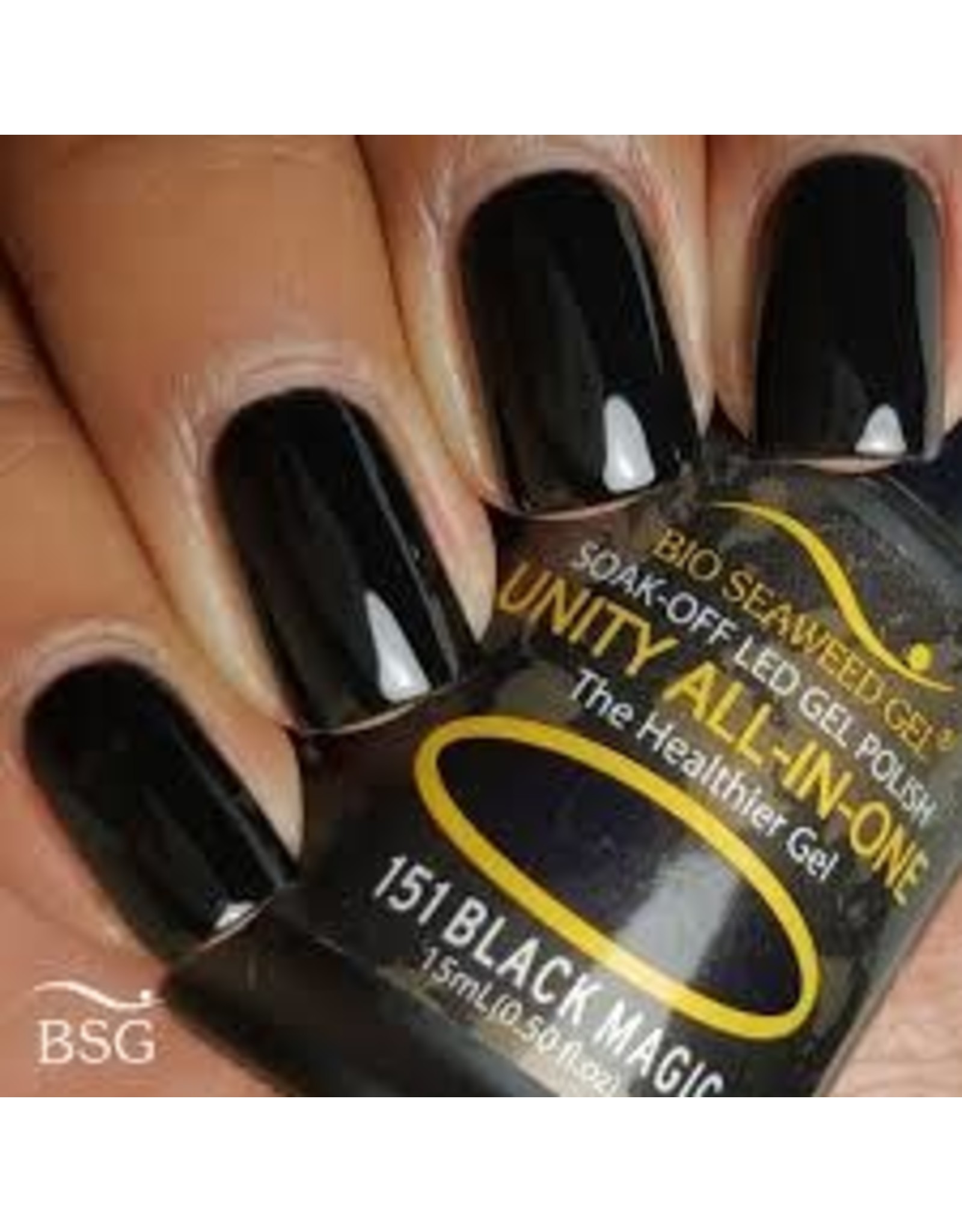 BIOSEAWEED UNITY All-In-One Gel Polish 151 Black Magic