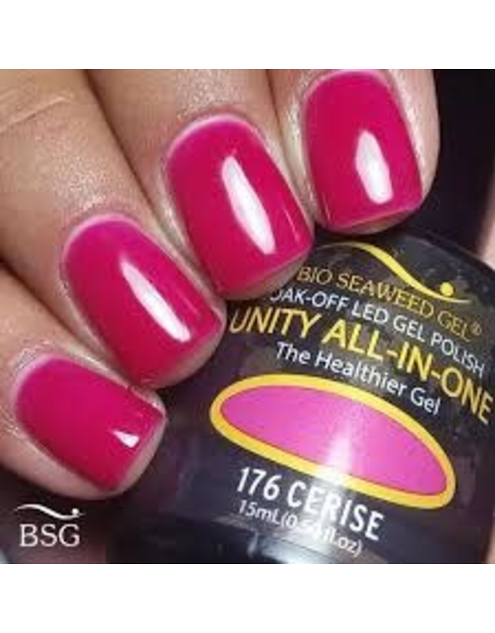 BIOSEAWEED UNITY All-In-One Gel Polish 176 Cerise