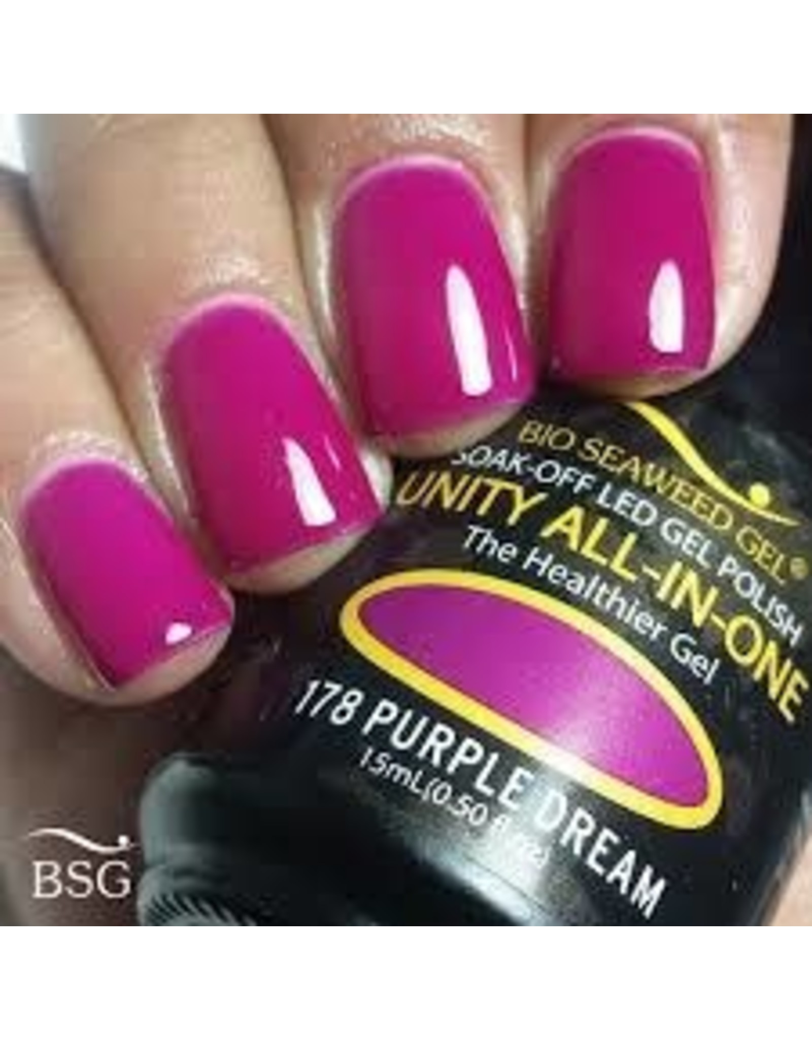 BIOSEAWEED UNITY All-In-One Gel Polish 178 Purple Dream