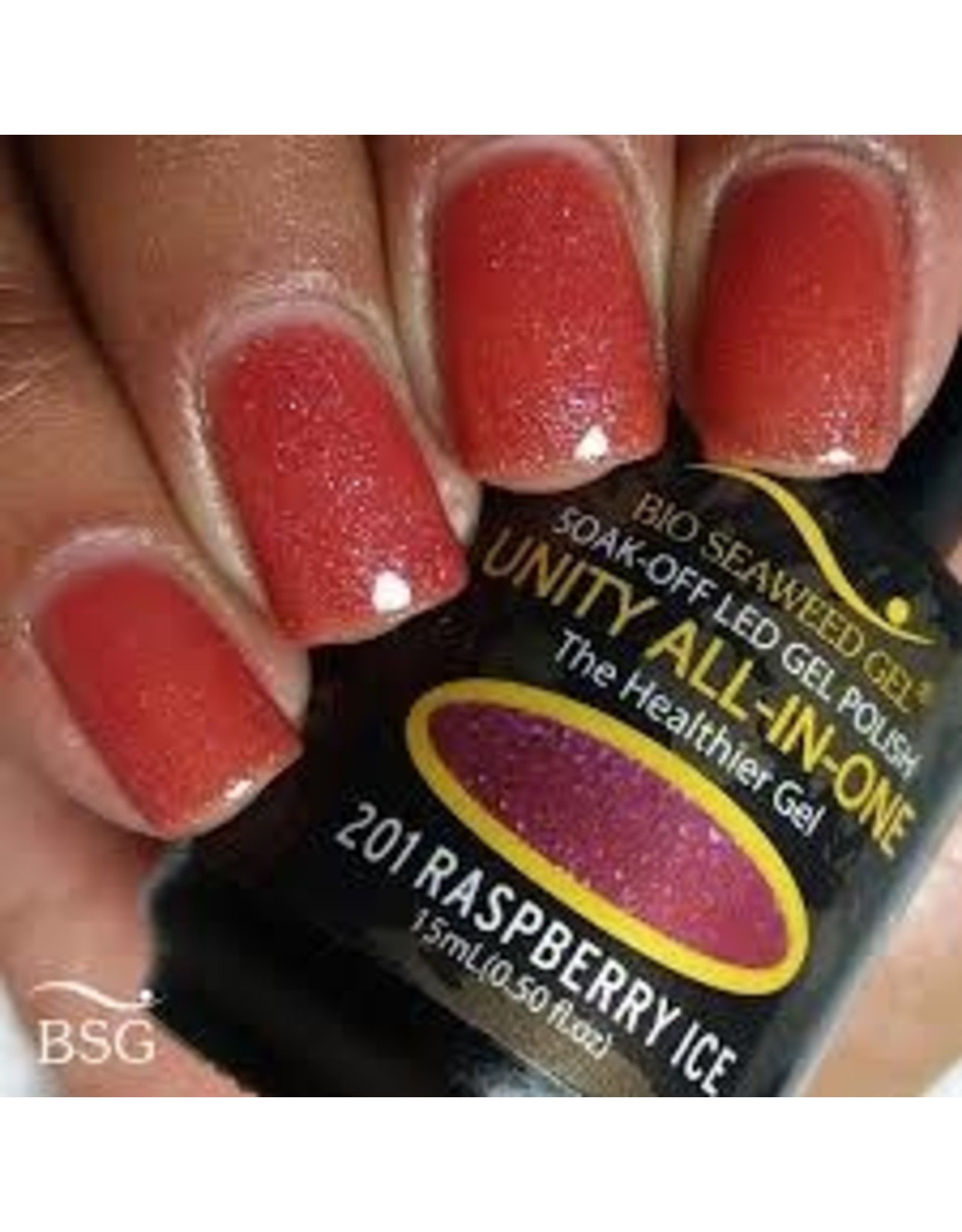 BIOSEAWEED UNITY All-In-One Gel Polish 201 Raspberry Ice