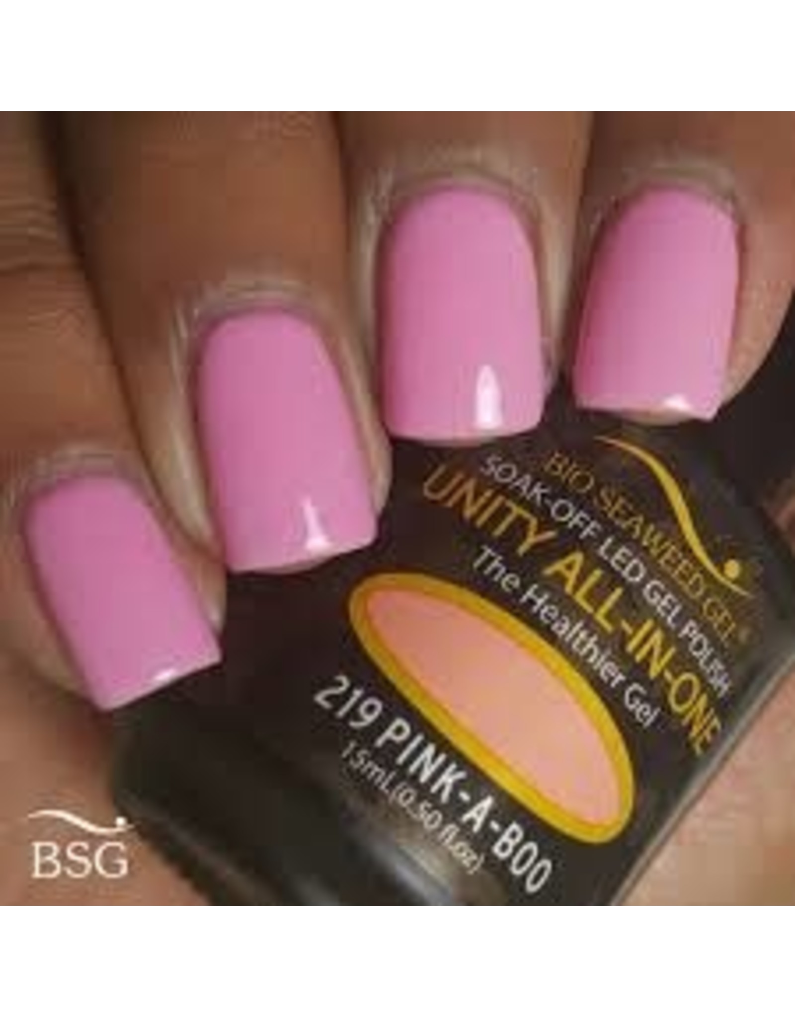 BIOSEAWEED UNITY All-In-One Gel Polish 219 Pink A Boo