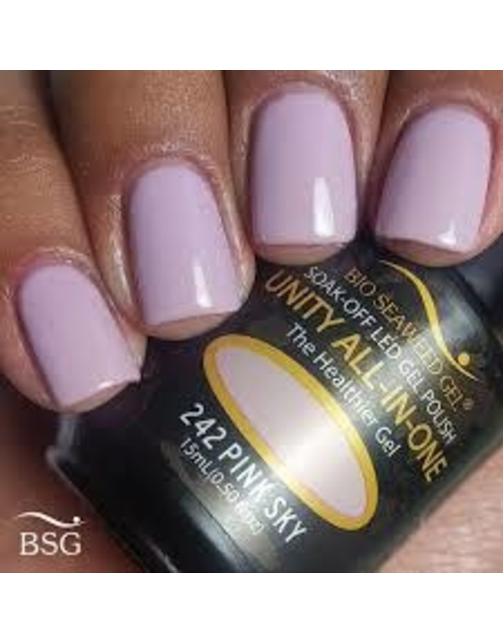 BIOSEAWEED UNITY All-In-One Gel Polish 242 Pink Sky