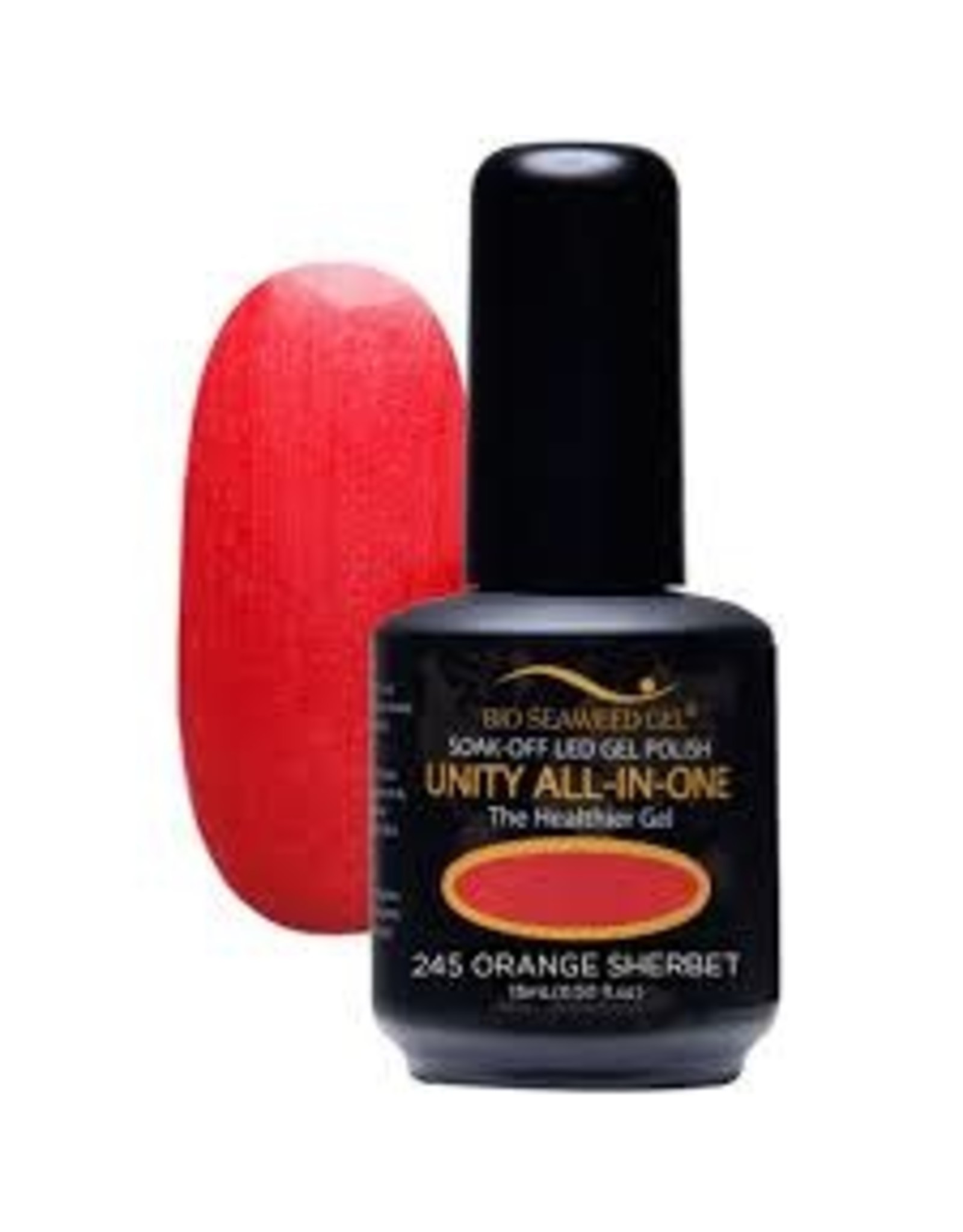 BIOSEAWEED UNITY All-In-One Gel Polish 245 Orange Sherbet