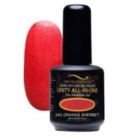 BIOSEAWEED UNITY All-In-One Gel Polish 245 Orange Sherbet