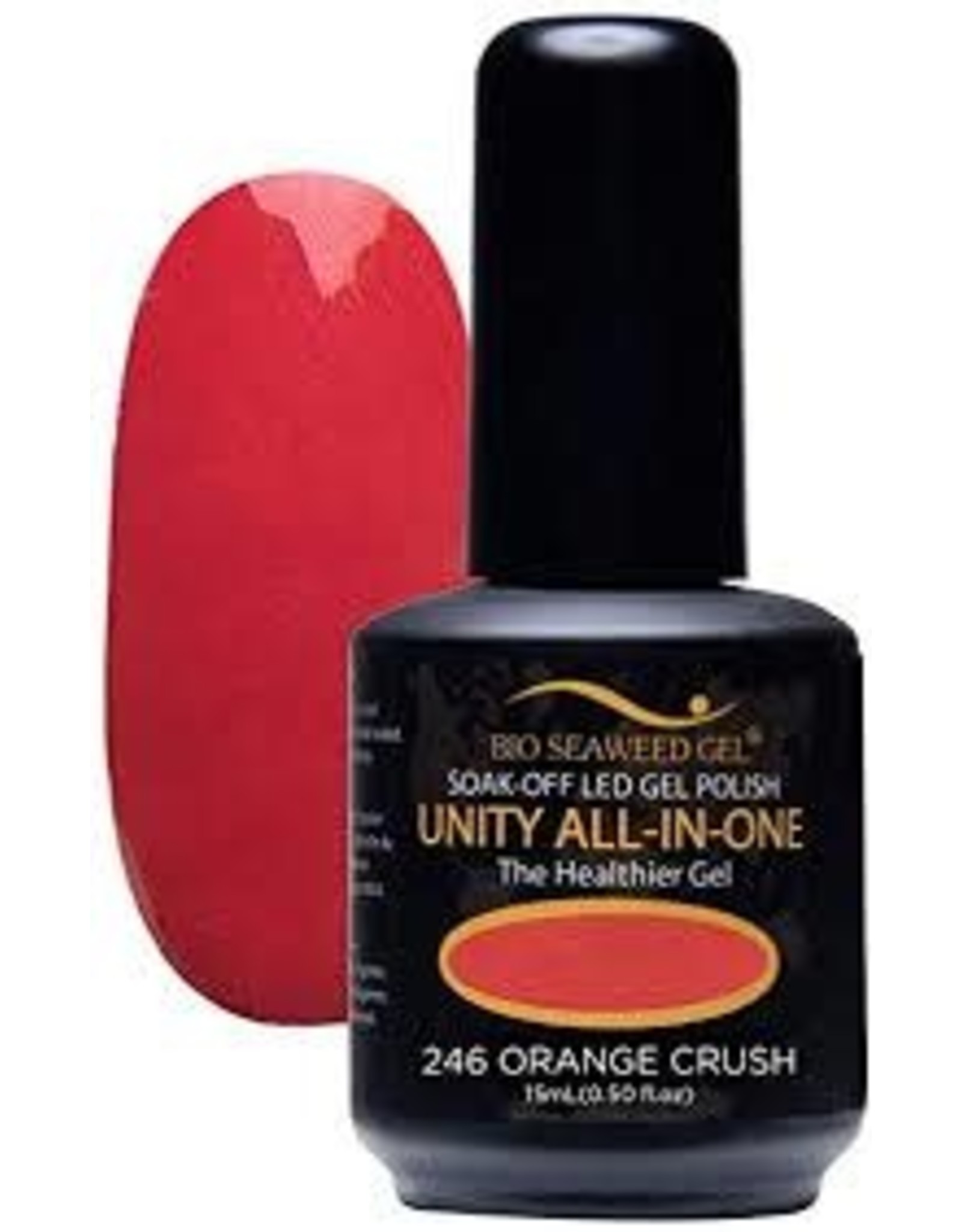 BIOSEAWEED UNITY All-In-One Gel Polish 246 Orange Crush
