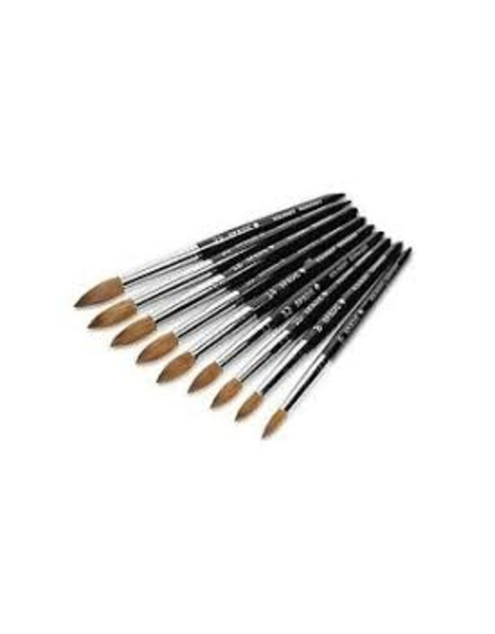 Acrylic Brush Kolinsky  Spade Black Handle #16