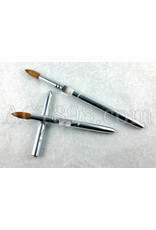 Acrylic Brush Kolinsky  Petal Chrome Handle #18