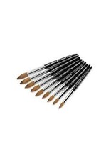 Acrylic Brush Kolinsky  Spade Black Handle #18