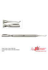 MBI-330 Cuticle Pusher With Nail edge Cleaner 2mm