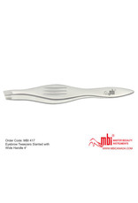 MBI-417 Eyebrow Tweezers  Wide Handle Size 4″