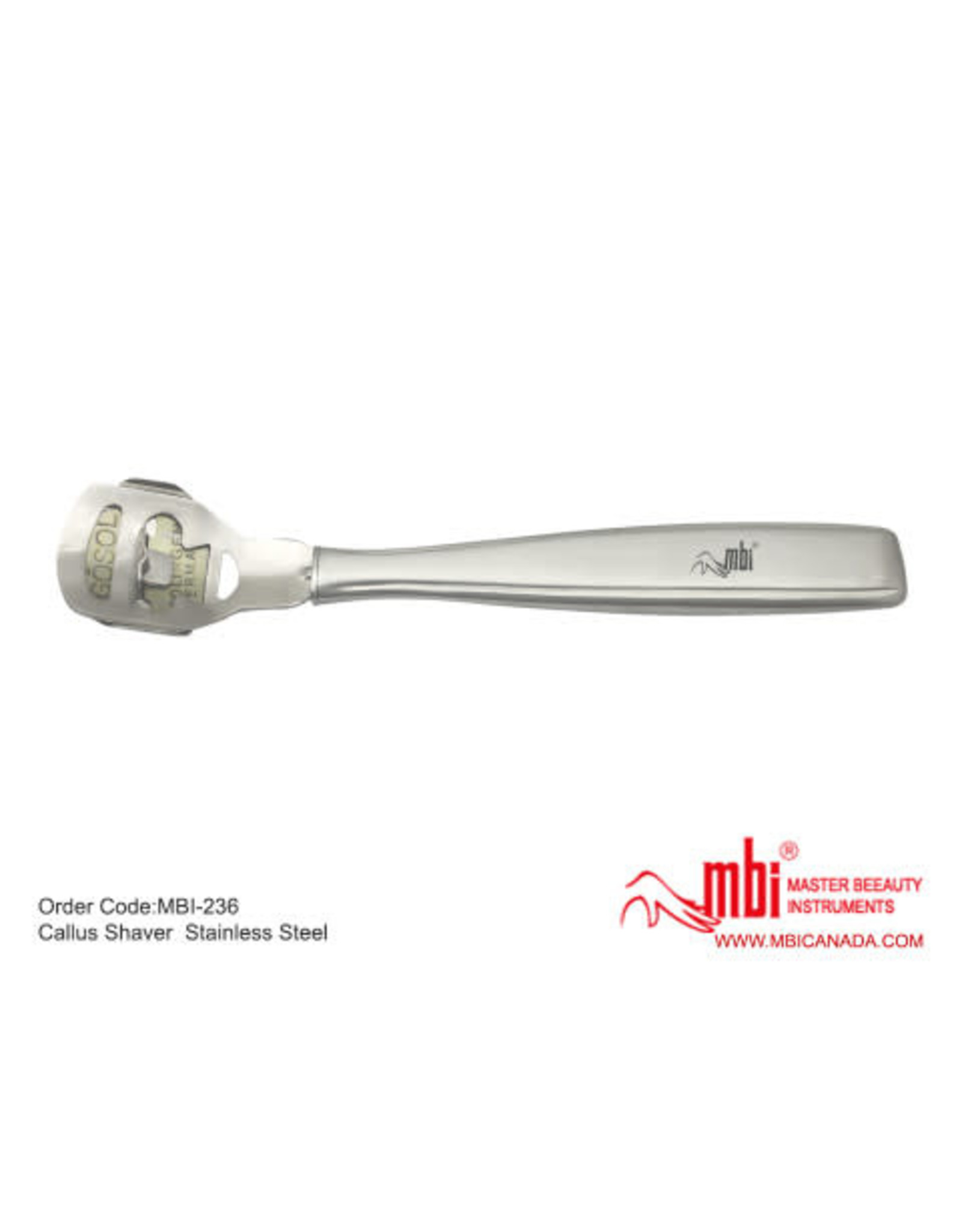 MBI-236 Callus Shaver Stainless Steel