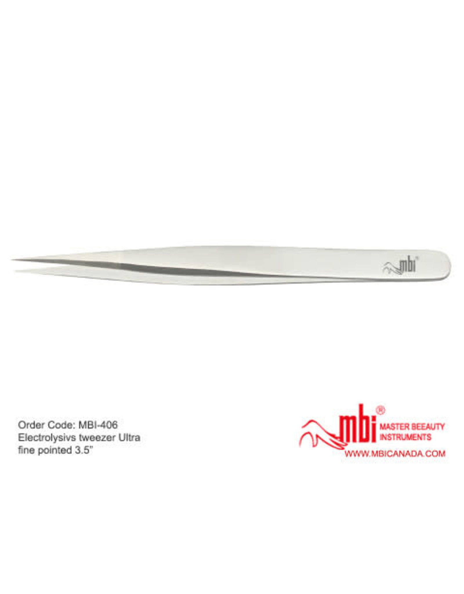 MBI-406 Electrolysis Tweezer  Pointed Size 3.5″