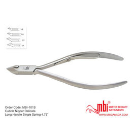 MBI-101S Cuticle Nipper Single Spring Size 4.75″