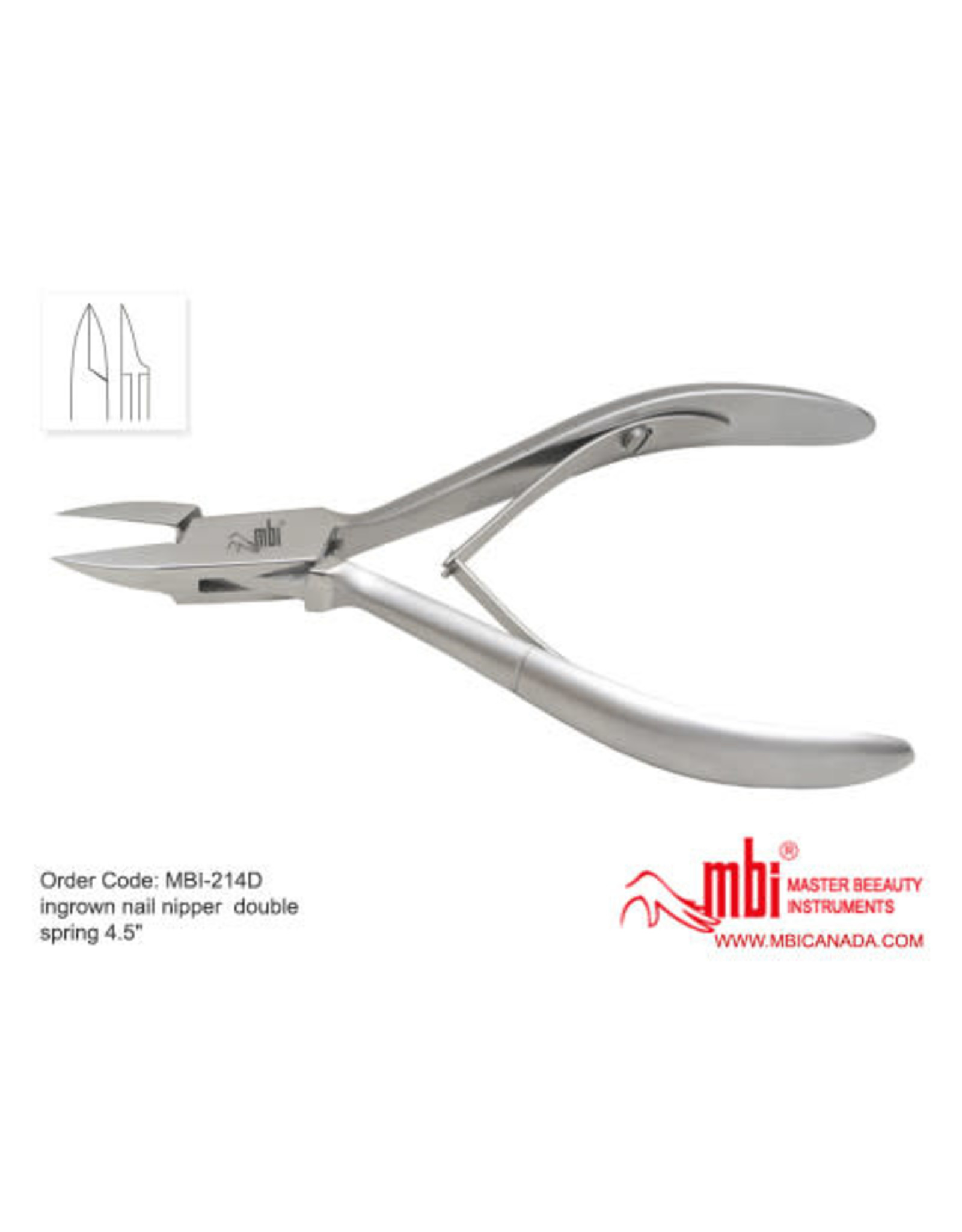 MBI MBI-214 Ingrown Nail Nipper Double Spring Size 4.5″