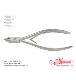 MBI-101D Cuticle Nipper  Double Spring 4.75″