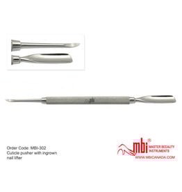 MBI-302 Cuticle Pusher With Ingrown Nail Lifter