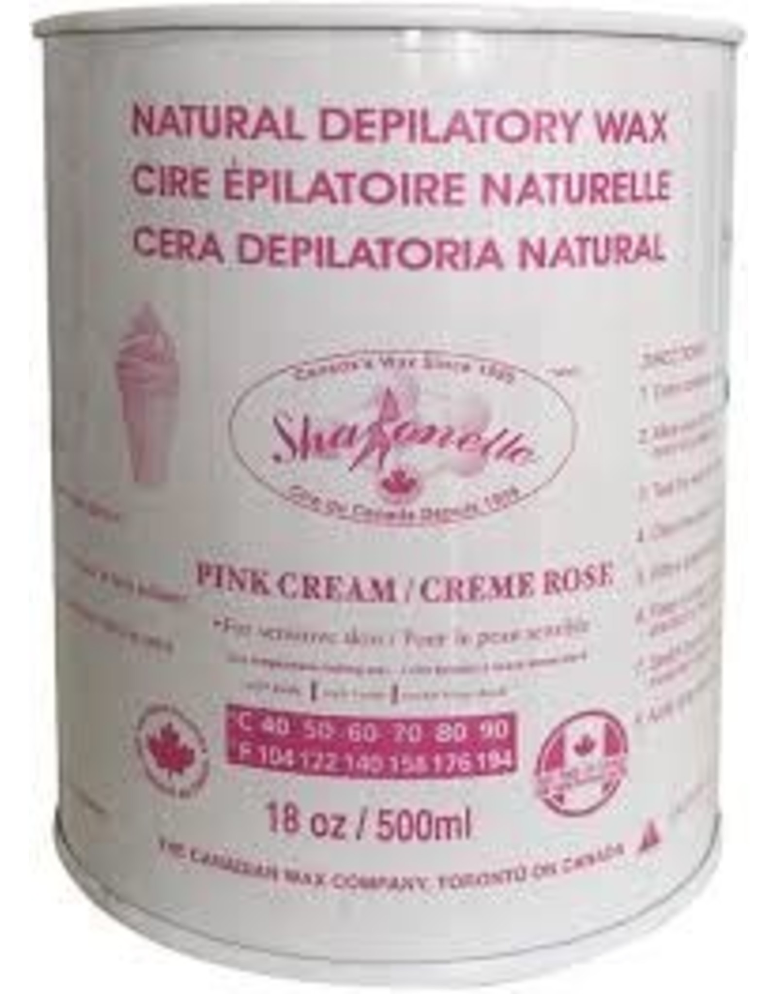 Sharonelle Natural Wax (18oz/500ml) Pink Cream