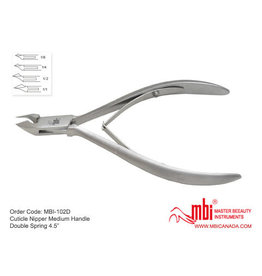 MBI-102D 1/2 Cuticle Nipper  Double Spring