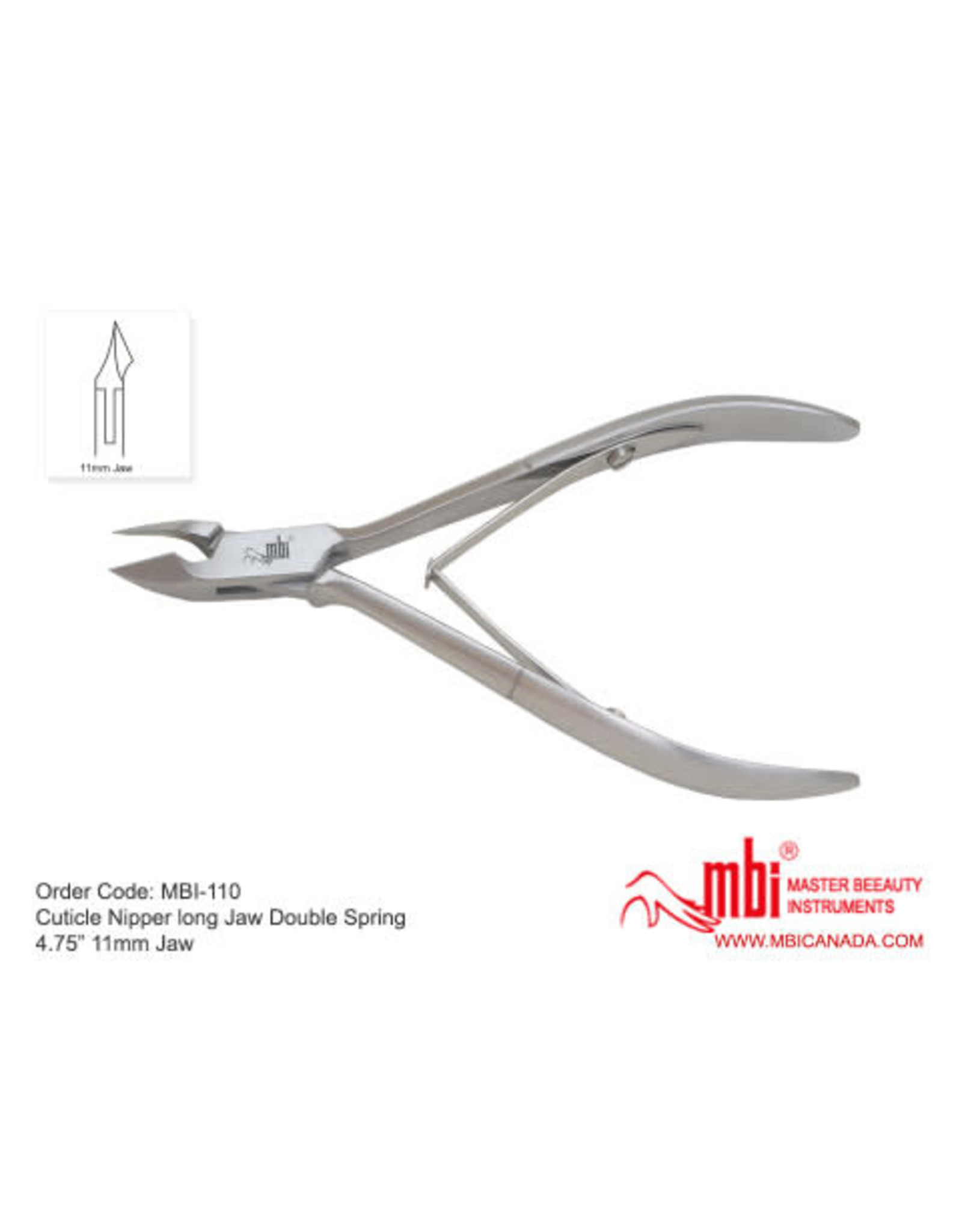 MBI-110D Cuticle Nipper  11mmDouble Spring Size