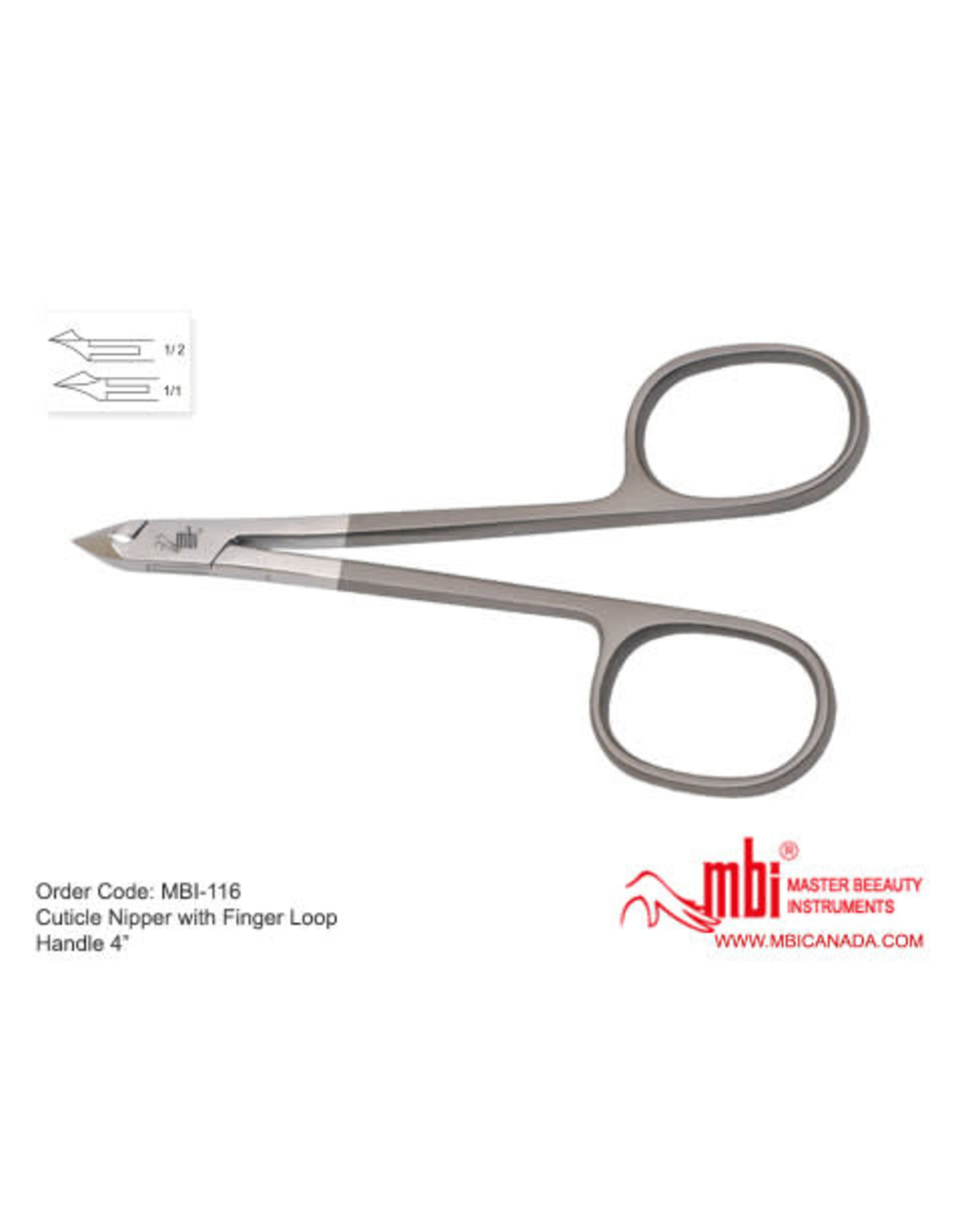 MBI-116 Cuticle Nipper With Finger Loop Handle