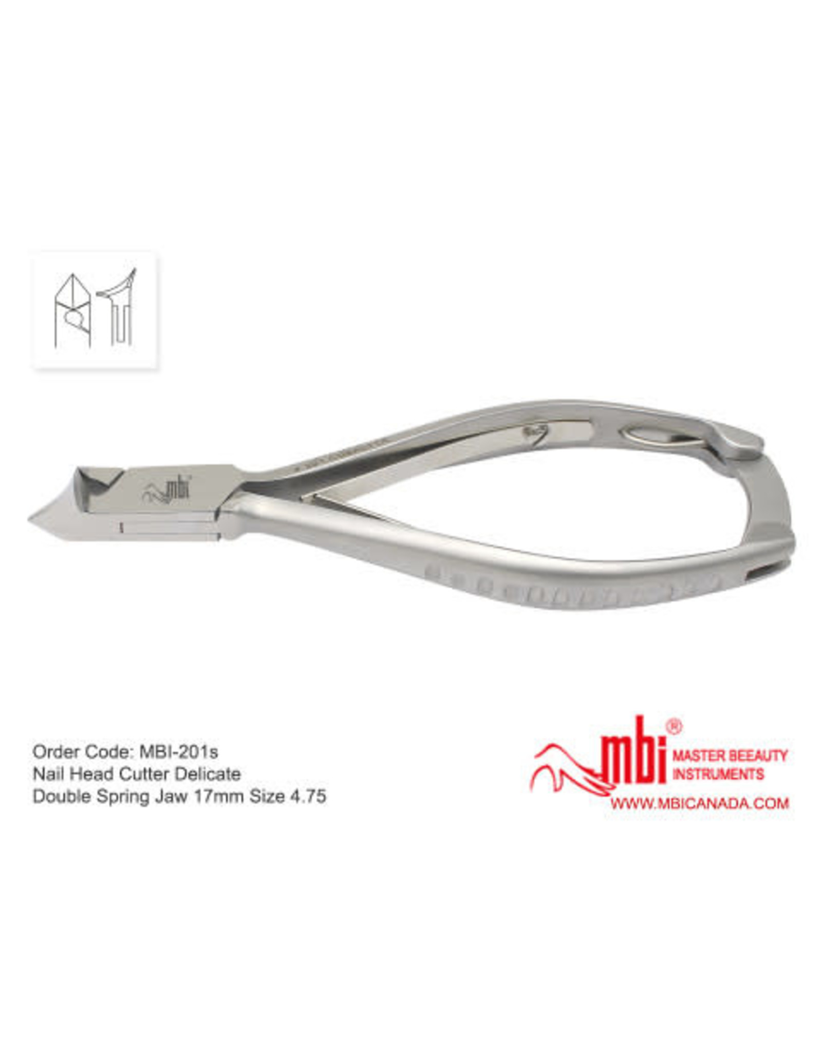 MBI-201S Nail Nipper Double Spring