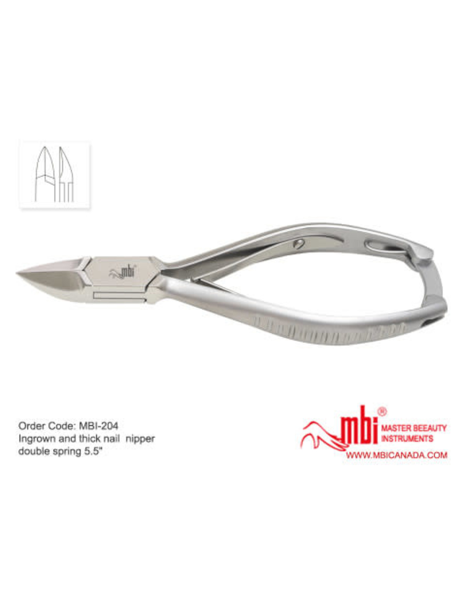 MBI-204 Ingrown and Thick Nipper Double Spring