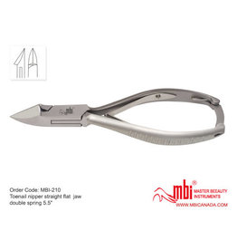 MBI-210 Toenail Nipper  Flat Jaw Double Spring