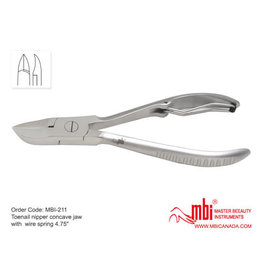 MBI-211 Toenail Nipper  Jaw with Wire Spring
