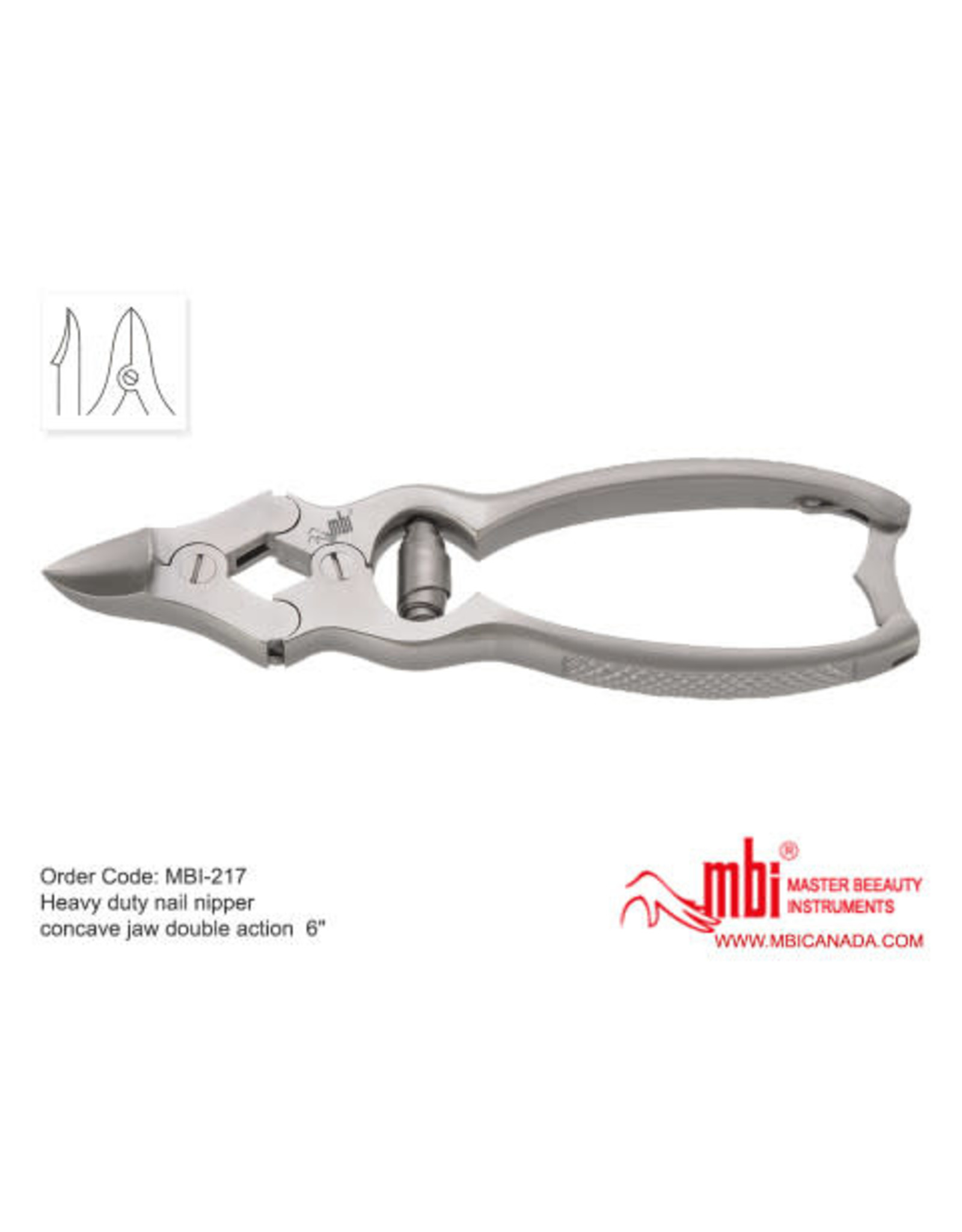 MBI-217 Heavy Duty Nail Nipper Concave Jaw Double