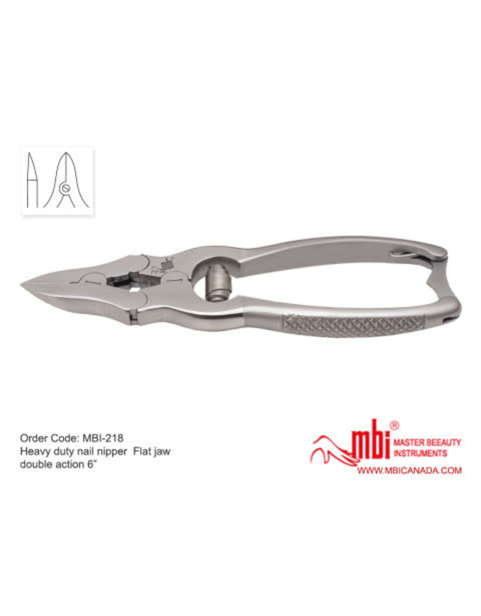 MBI-218 Heavy Duty Nail Nipper Flat Jaw