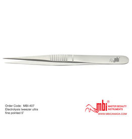 MBI-407 Electrolysis Tweezer  Fine Pointed Size 5″