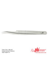 MBI-422 Eyelash Pointed Tweezers  Angled Size 4.5″