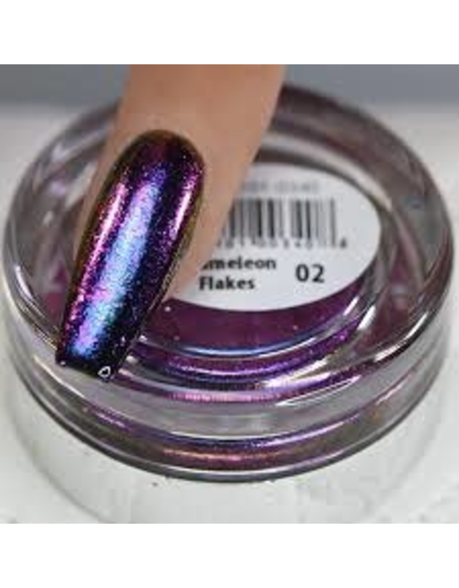 Chameleon Flakes Nail Art 02