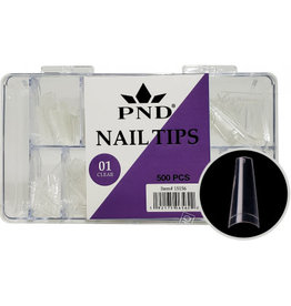 PND - #01 Clear Coffin Nail Tips 500PCS
