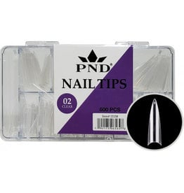 PND - #02 Clear Stilleto Nail Tips 600PCS