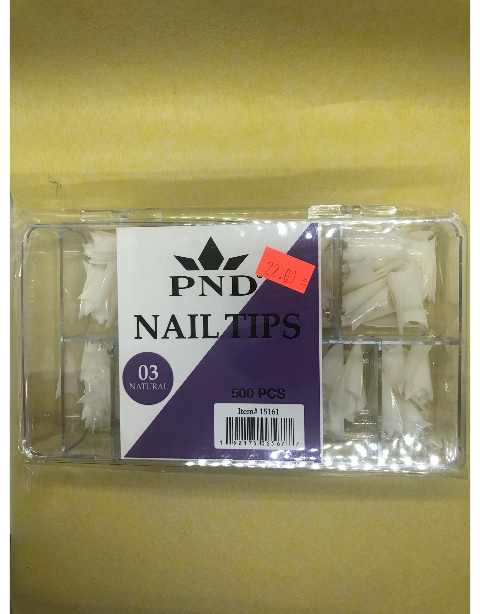 PND - #03  Natural  Nail Tips 500PCS