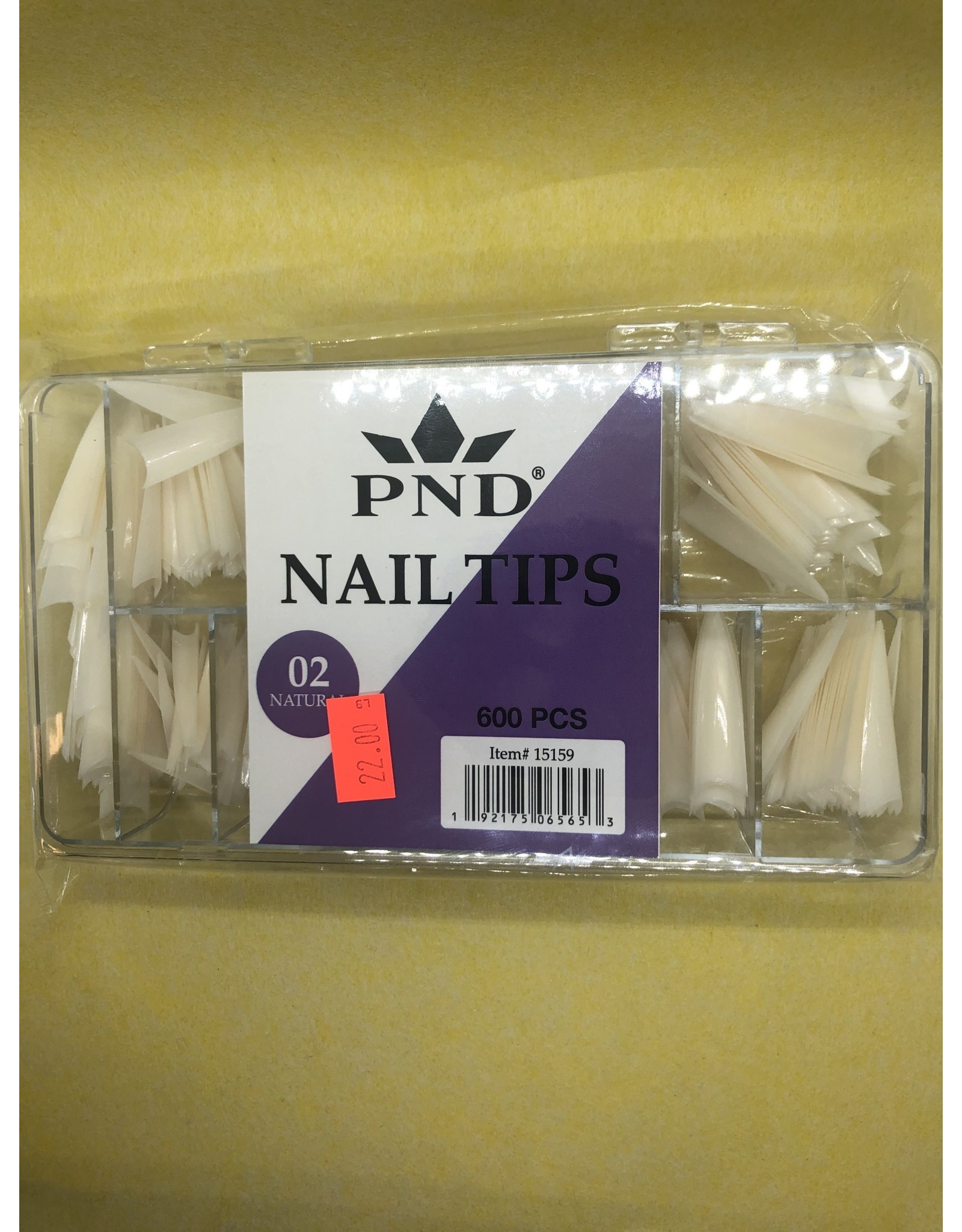 PND - #02  Natural  Nail Tips 600PCS