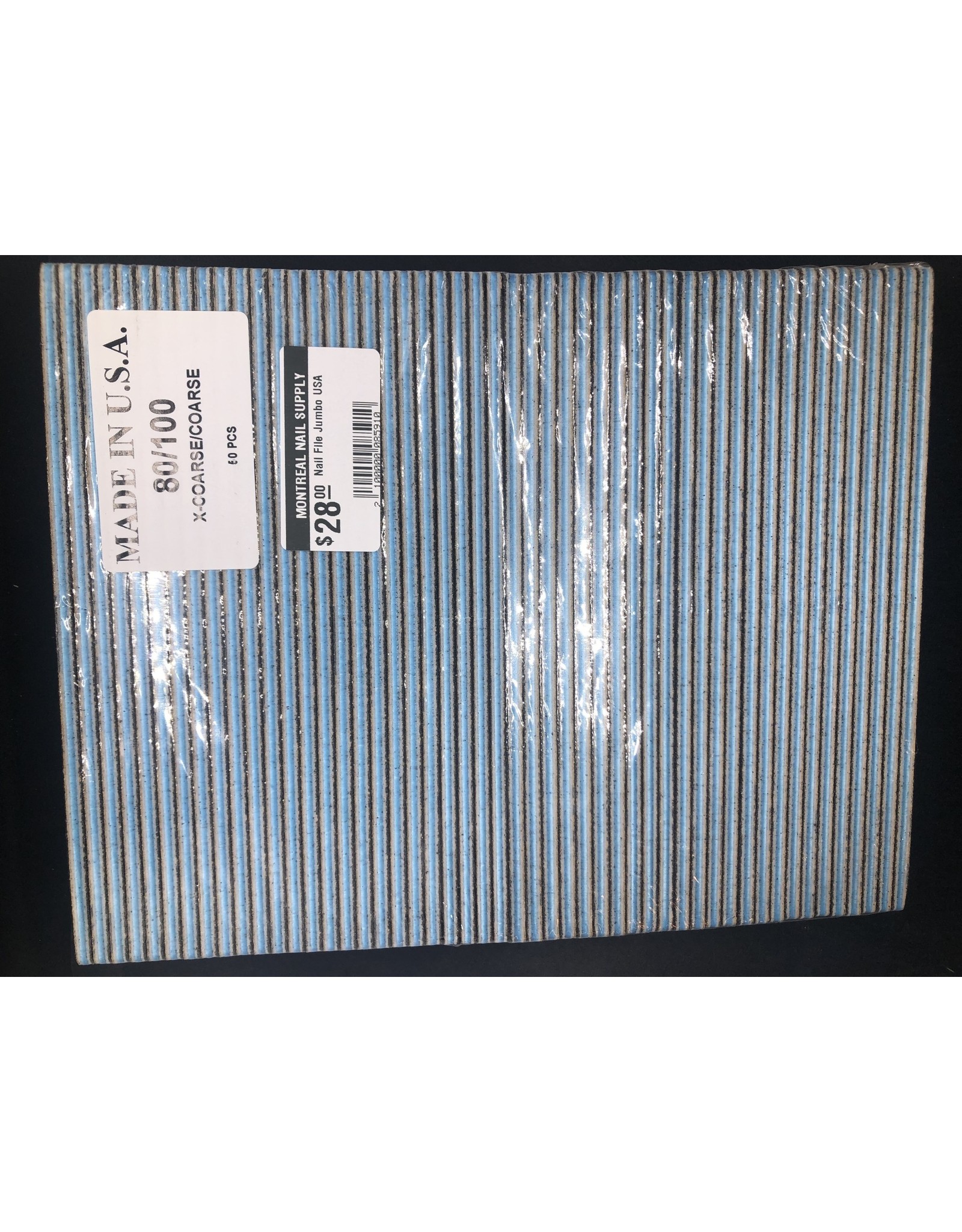 NAIL FILE USA 080/100 pack of 50 Jumbo