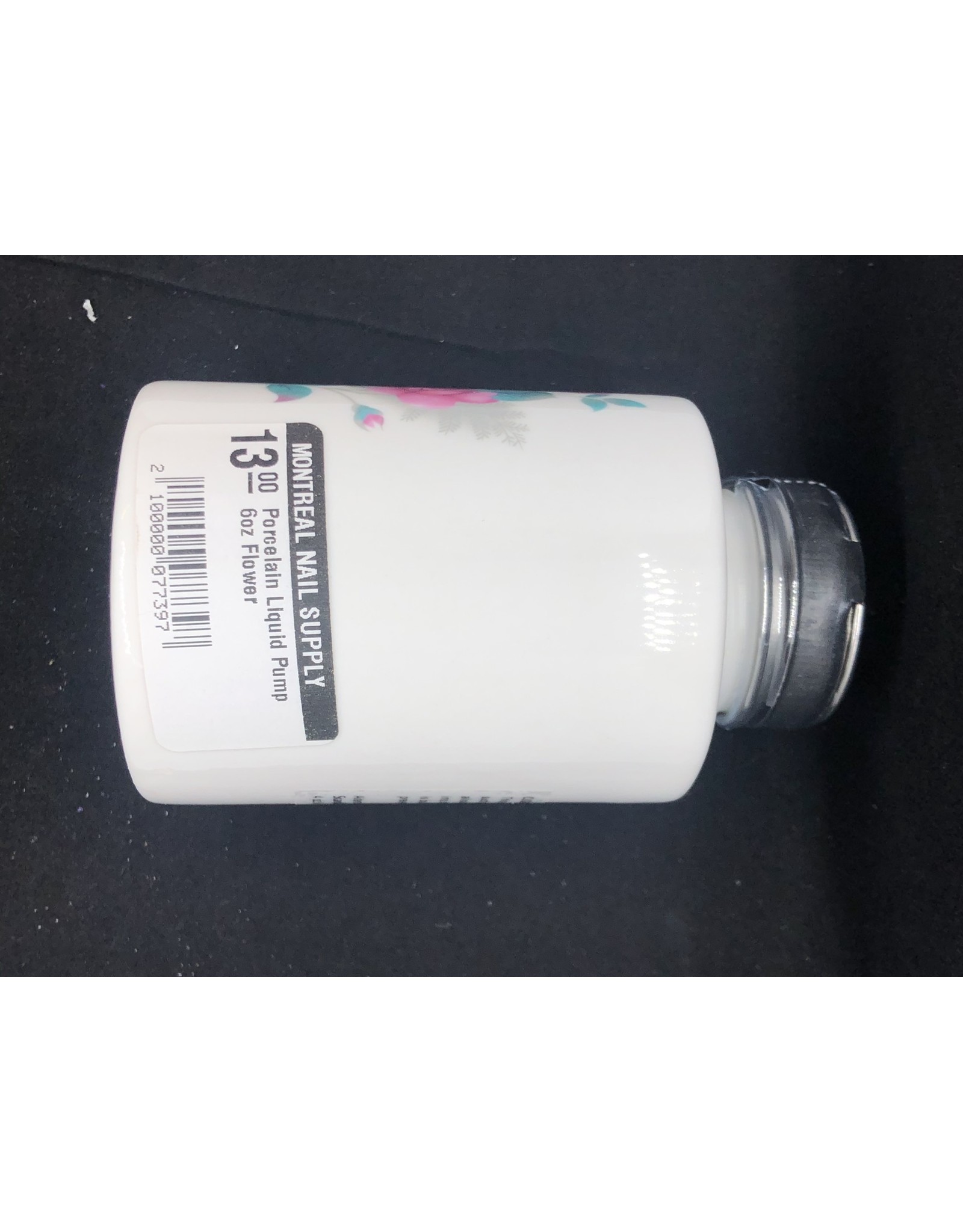 Porcelain Liquid Pump 6oz Flower