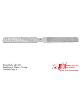MBI MBI-369 Foot Rasp 4 Different Surface Stainless Steel Size 6″