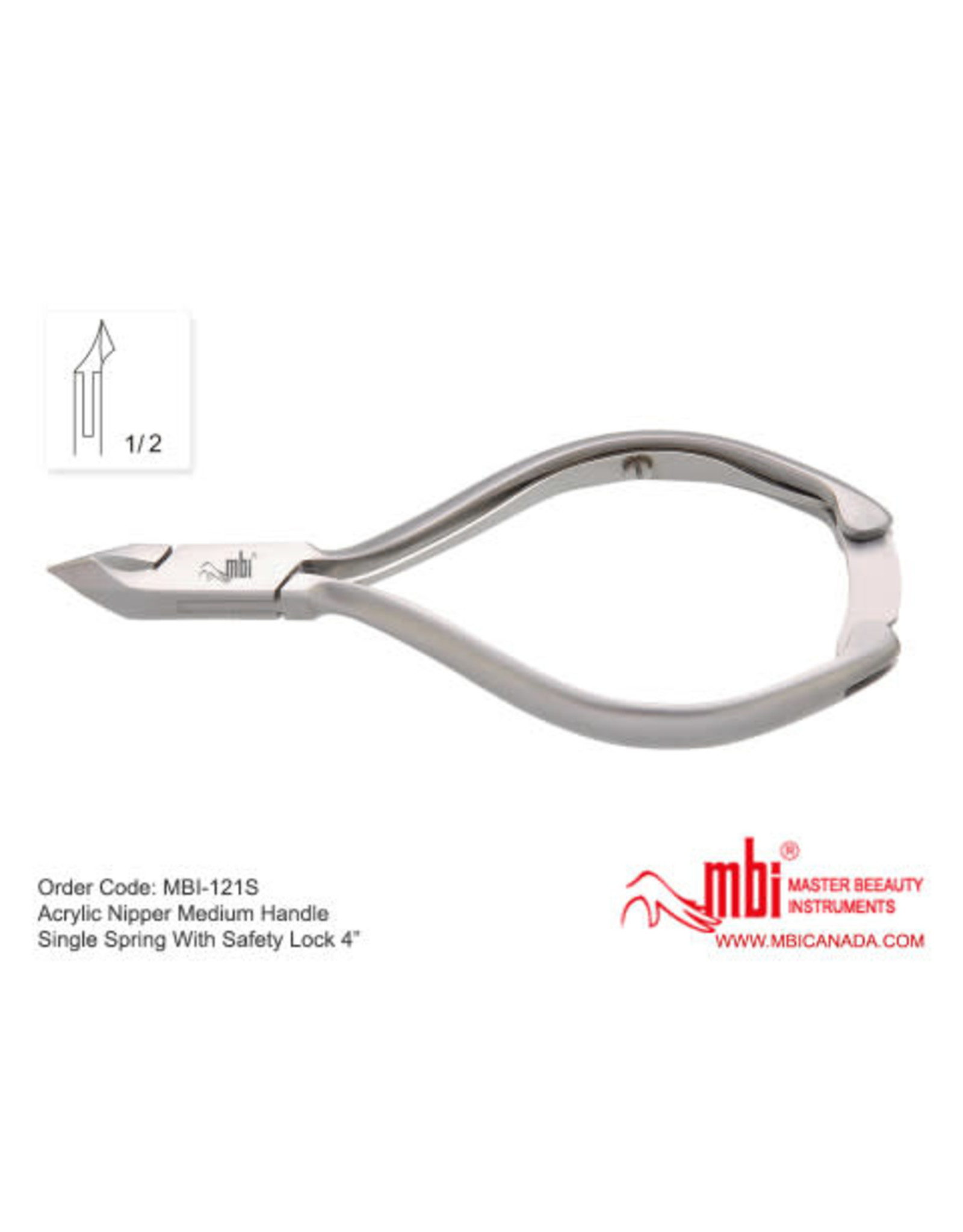 MBI MBI-121 Acrylic Nipper Medium Handle Single