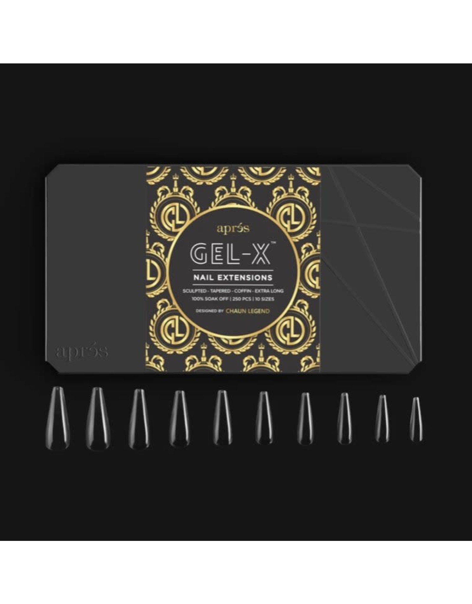 APRÈS Gel-X Sculpted Tapered Coffin XL 250pcs