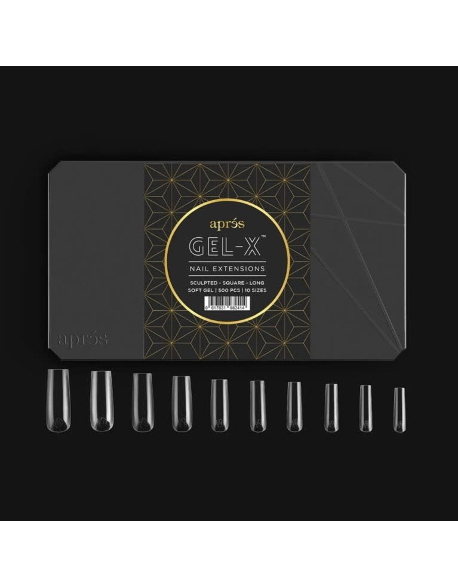 Apres Gel-X  Sculpted Square Long Tips 500pcs