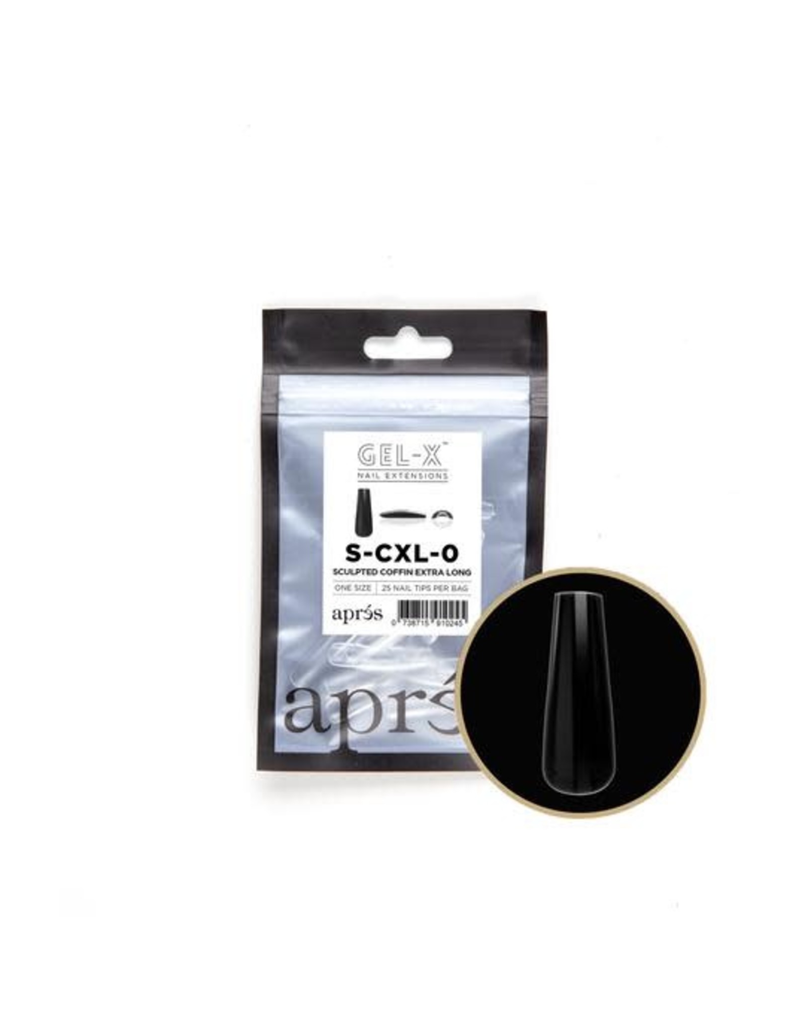 APRÈS Sculpted Coffin Extra Long 0 (25pcs)
