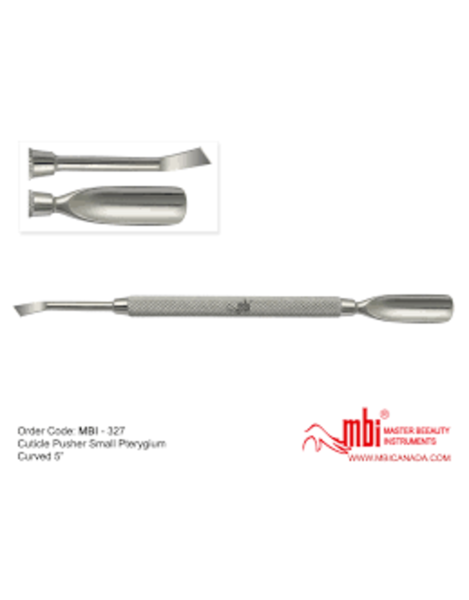 MBI MBI-327 Cuticle Pusher with Small Pterygium remover